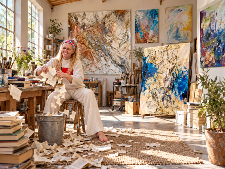 Paperworks im neuen Atelier